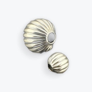 Corrugated Navajo Silver Beads | 925 Sterling Silver | Available four Size: 4m,6m,8m and 10mm