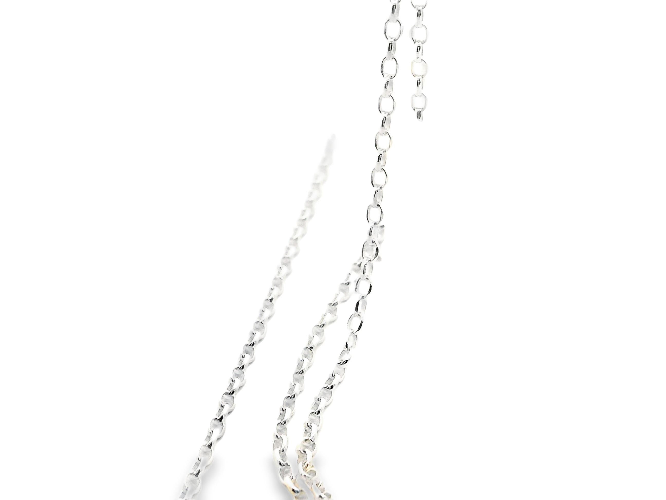 Sterling Silver Diamond Cut Rolo Chain: 1.7mm Becher Half Round Wire, 1 ...