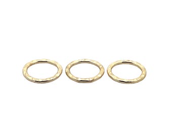 Hammered Copper & Brass Rings: DIY Jewelry Connectors