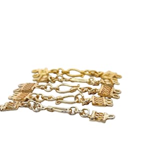 Toggle Strands, 5-6 toggles, Sizes: 68 to 74mm long, single and Multi Strand Toggles, E-coated, Fancy Filigree Designed Toggles.