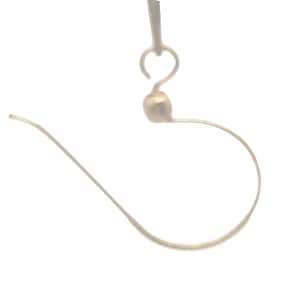 30 Pairs Light weight  Ear Wires, Copper Base – Gold Finish  Silver Plated Jewelry Findings