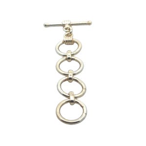 A Pack of 5 pieces of Adjustable Toggles | Gold Finish and Silver Plated Toggles with anti tarnish finish | Size: 25mmX12mm .