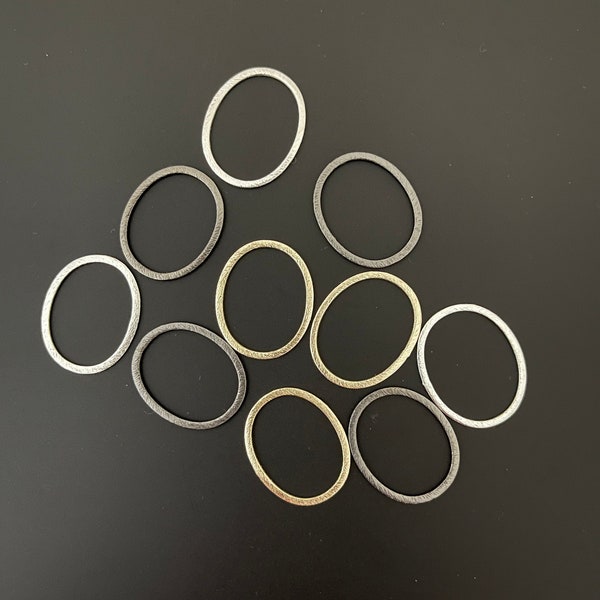 Oval hoops for Jewelry 15 to 20 Pcs, E-coated ,Hoops,    Rings/Circles/Connectors, in 3 COLORS AND 2 sizes