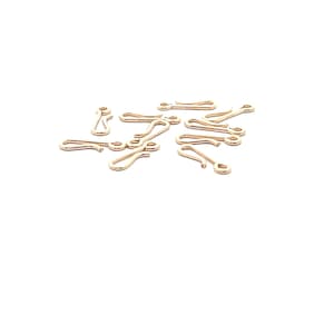 S Hook 14K Gold Filled Hooks, 10 Pcs., Hook Size 14.25mm, 18 Gauge, Half S-Hooks, Tiny Hook & Eye Infinity Clasp Component For Jewelry.#H1GF