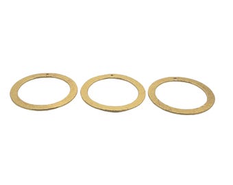 Brushed Metal Earring Hoops: Gold, Silver, Gunmetal (4-6 Pcs)