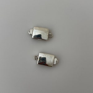 Sterling Silber Verschluss | 925 Sterling Silber Verschluss | ein Schöner Designer-Sterlingsilber-Verschluss | Größe: 20 x 10 mm C24SS