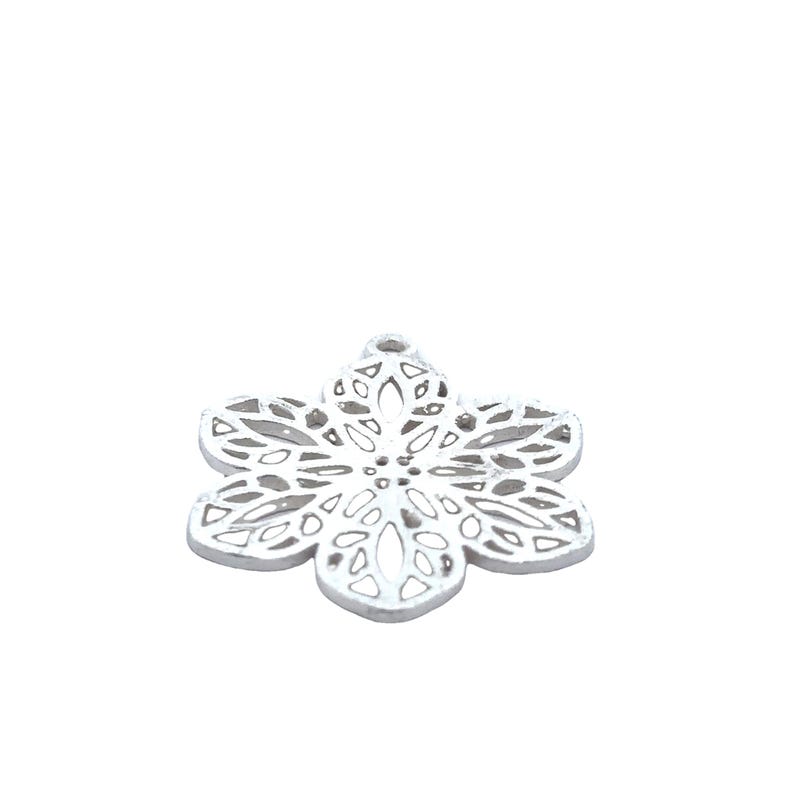 Gold Finish And Silver Plated Charm E-coated, Brushed Finish, Components "36x30". image 5