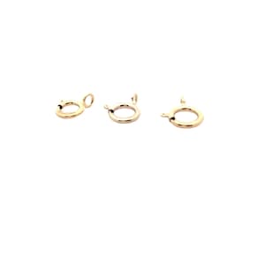 Spring Ring, 20-26Pcs, Sizes: 5-6mm, 14k Gold Filled, Light w/Closed Ring.