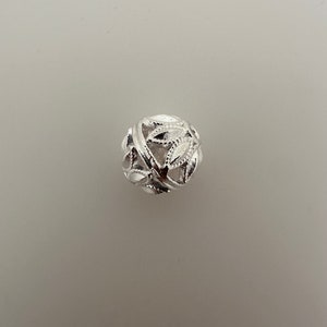 925 Sterling Silver Round Bead | Decorated Silver Beads | Size: 12mm #B36SS