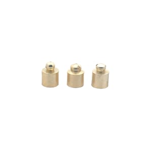 A pack of 10 to 25 Pcs Cord End Caps | Kumihimo End Caps | Gold Finish Cap Light Weight End Caps | Available Two Size: 10mX6m, 12mX8m.