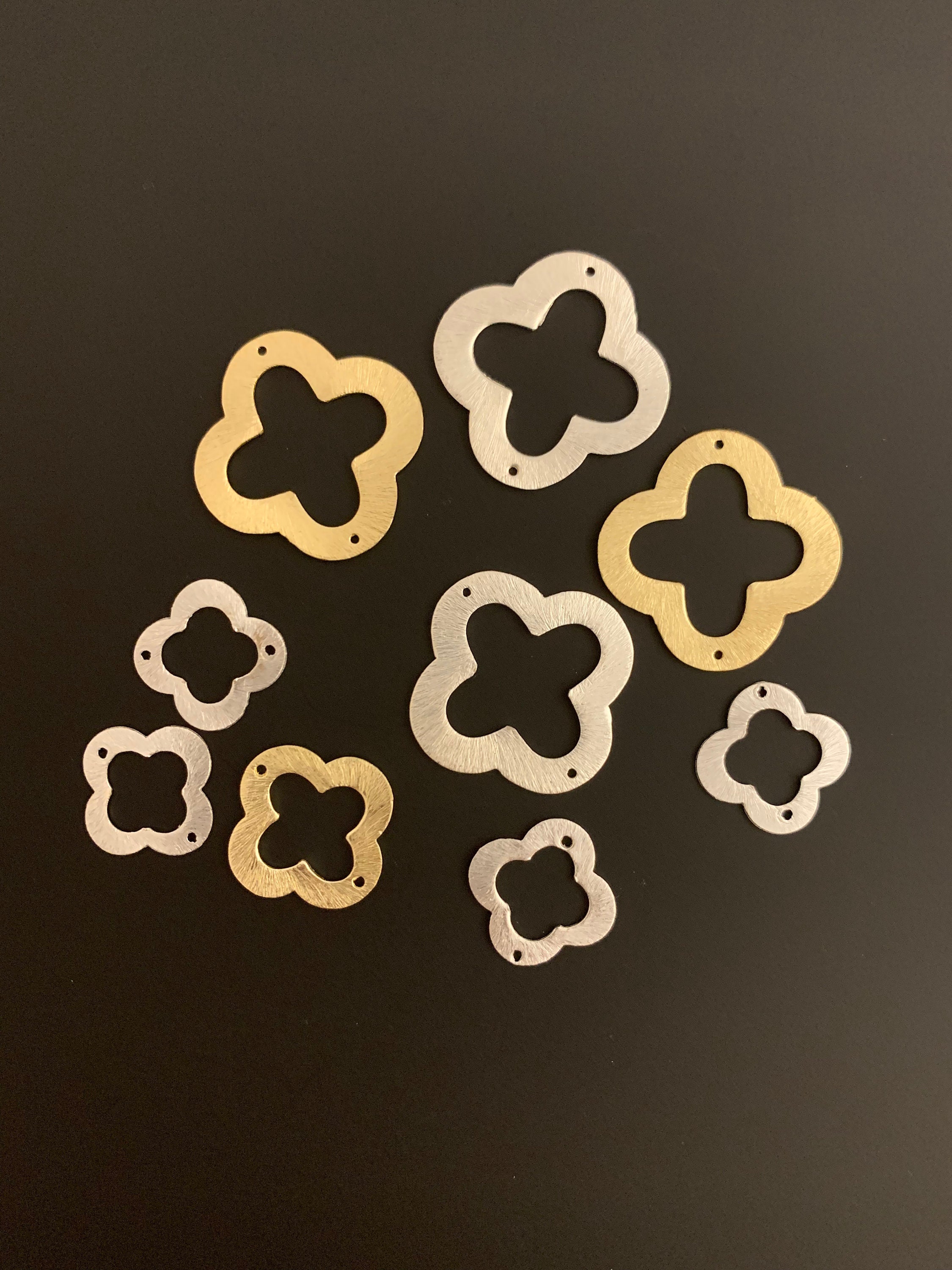 Quatrefoil, Clover, Gold Finish, And Silver Plated E-Coated, Brushed,…