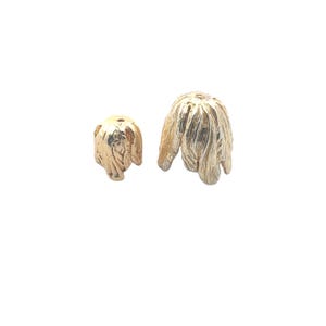 1 Strand of Tulip Bead Cap/End Caps, Available in Two Sizes and Three Colors-Gold Finish & Silver Plated,Copper. Sizes: 15X12mm, 20mmX18mm.