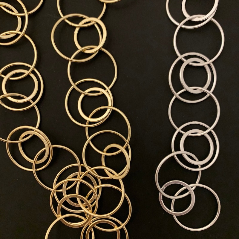 Circle Chain Necklace - Etsy