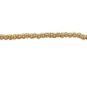 1 Strand of Decorative Gold Spacer, Gold Finish and Silver Plated Bead, E-coated Beads Size: 5mm and 6mm