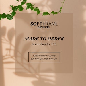 LUNA by SoftFrame® Designs: Upholstered Bed Frame, Modern Super Cushioned in an Exclusive Crescent Shape image 9