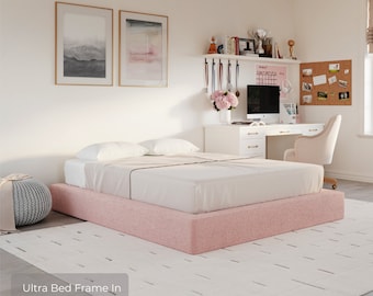 Kids Padded Bed Frame: Ouchless, Low Profile Soft Frame