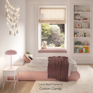 KIDS Luna Bed Frame Modern & Contemporary Padded Bed Frame, Super Cushioned with Only Soft Surfaces. image 6