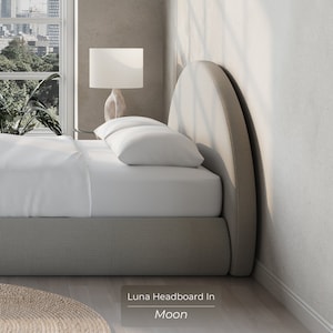 Luna Headboard: Cushioned Fabric Headboard, No Hard Surfaces Perfect for Modern, Minimalist Homes image 4