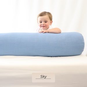 Round Bolster Pillow: Pillow with Removable Cover for Daybeds, Couches, Beds and Sofas. immagine 7