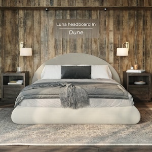 Luna Headboard: Cushioned Fabric Headboard, No Hard Surfaces! Perfect for Modern, Minimalist Homes