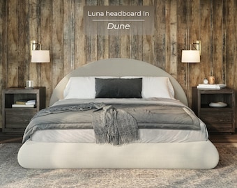 Luna All Cushioned Fabric Headboard: Modern Minimalist Design