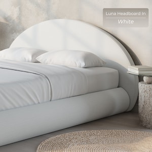 Luna Headboard: Cushioned Fabric Headboard, No Hard Surfaces Perfect for Modern, Minimalist Homes image 2