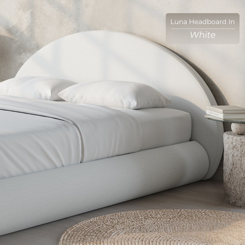 Luna Headboard: Cushioned Fabric Headboard, No Hard Surfaces Perfect for Modern, Minimalist Homes image 3