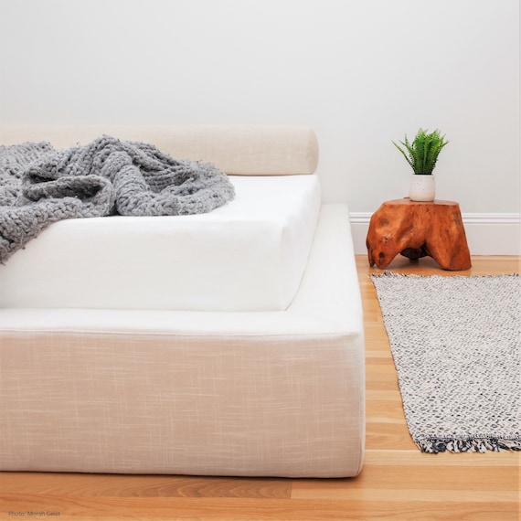 Ultra Softframe Modern Platform Bed Frame Plush Cushioned Modern Platform Bed Frame Plush, Low Profile King Bed Frame For Box Spring And Mattress