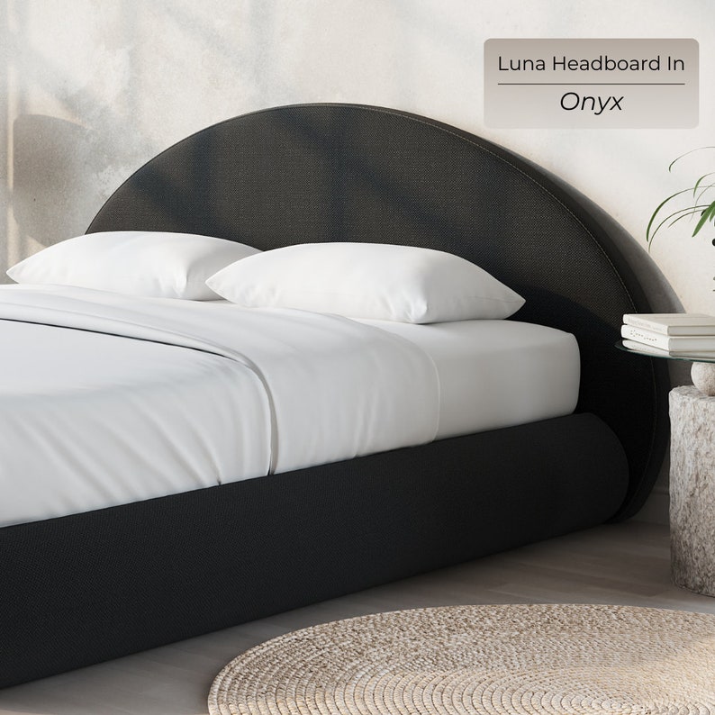 Luna Headboard: Cushioned Fabric Headboard, No Hard Surfaces Perfect for Modern, Minimalist Homes image 4