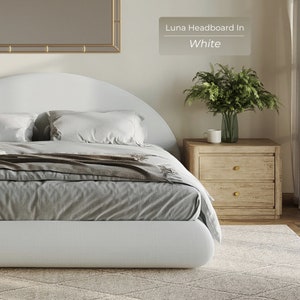 Luna Headboard: Cushioned Fabric Headboard, No Hard Surfaces Perfect for Modern, Minimalist Homes image 2