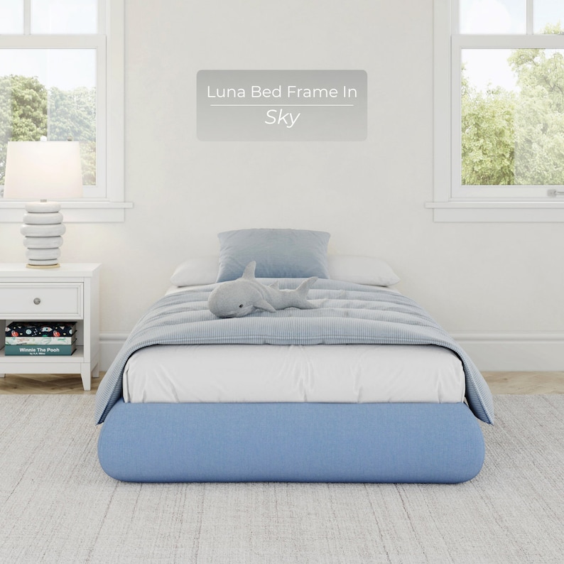 KIDS Luna Bed Frame Modern & Contemporary Padded Bed Frame, Super Cushioned with Only Soft Surfaces. image 3