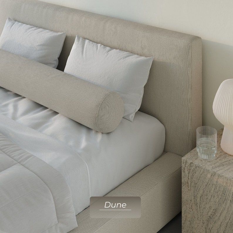 Oreiller traversin rond : oreiller avec housse amovible pour lits de repos, canapés, lits et canapés. image 3