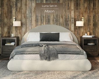 Luna Headboard: Cushioned Fabric Headboard, No Hard Surfaces! Perfect for Modern, Minimalist Homes