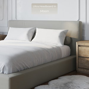 ULTRA Headboard: Thick Cushioned Fabric Headboard, No Hard Surfaces Perfect for Modern, Minimalist Homes available only as a Custom Order immagine 5