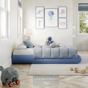 KIDS Luna Bed Frame Modern & Contemporary Padded Bed Frame, Super Cushioned with Only Soft Surfaces. image 4