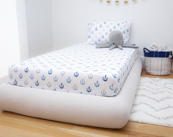 KIDS Cushioned Bed Frame -  Modern & Contemporary Padded Bed Frame, Super Cushioned with Only Soft Surfaces.