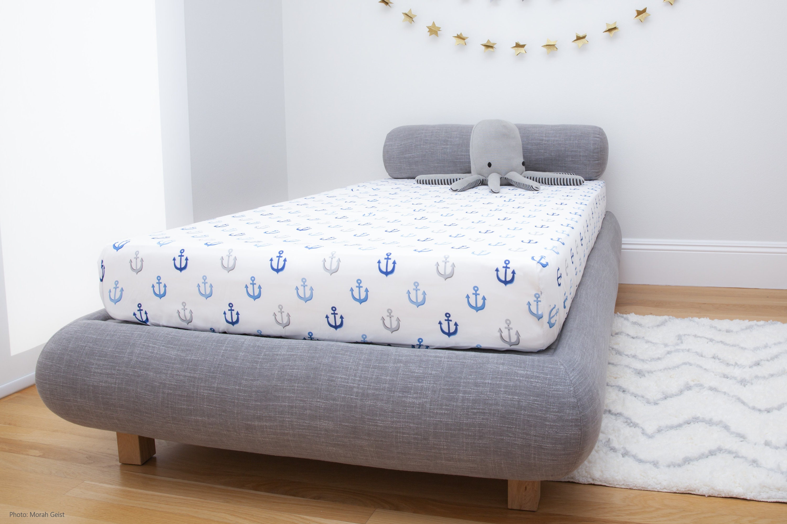 KIDS Cushioned Bed Frame Modern & Contemporary Padded Bed Etsy