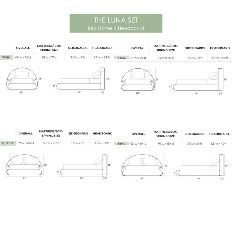 LUNA by SoftFrame® Designs: Upholstered Bed Frame, Modern Super Cushioned in an Exclusive Crescent Shape image 8