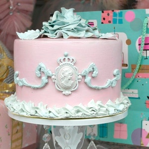 Fake Pink Christmas  Cake