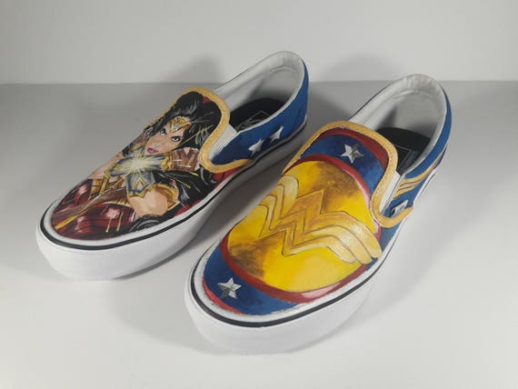 wonder woman vans high tops