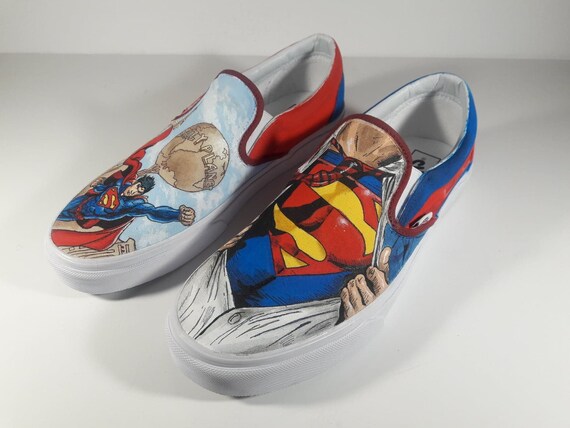 superman vans shoes
