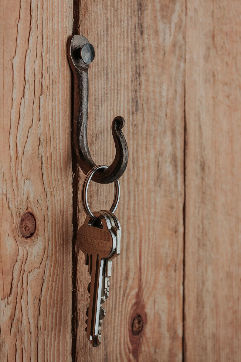 Key Holder For Wall Decorative Hanging Hook Mounted Ring Organizer House Car Single Keyring