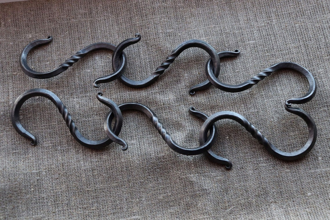 6 Inch S Hook Large Wrought Iron S Hooks Large Iron S Etsy