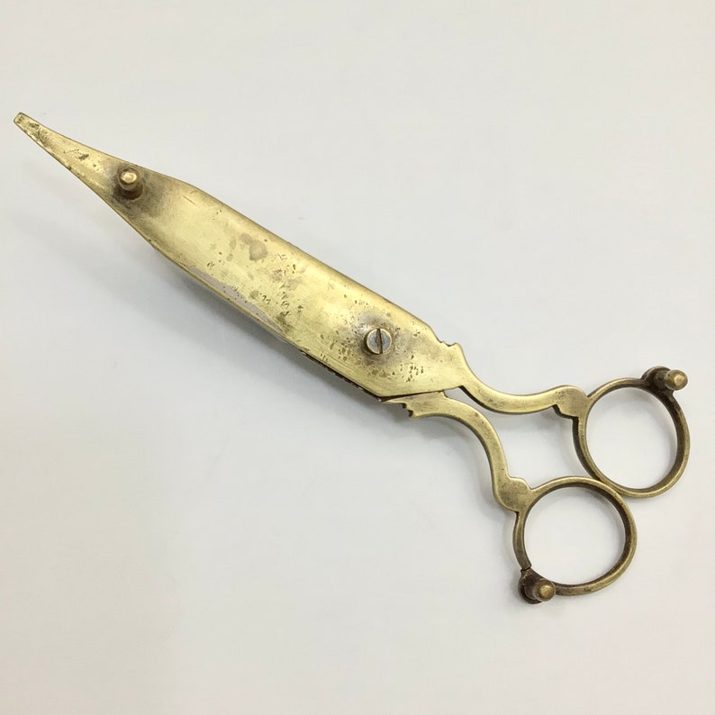 Antique Brass Candle Wick Trimmer Etsy