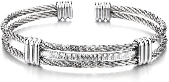 Twisted cable store bangle bracelet
