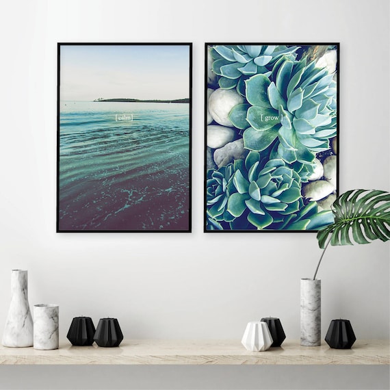 Set Of 2 Able Prints Printable Coastal Wall Art Decor Image 0