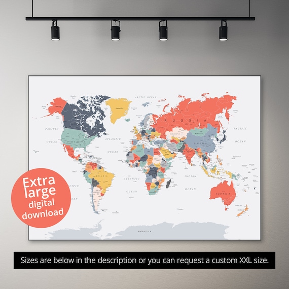 Poster Size World Map - Il 570xN.5165783124 7ik5
