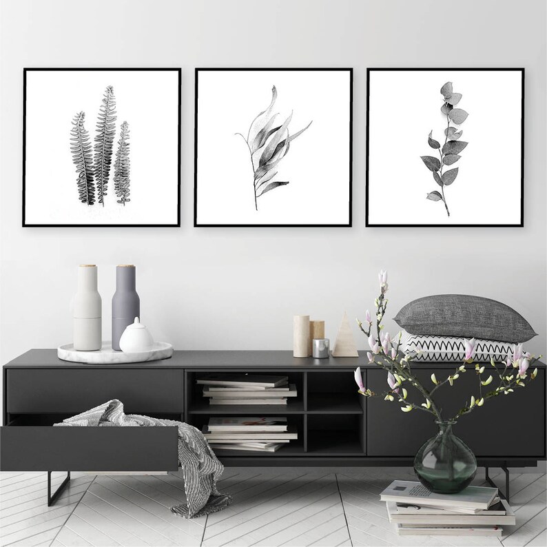Downloadable Prints Printable Set of 3 Prints Botanical | Etsy