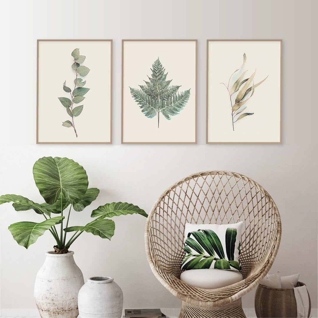 Downloadable Prints, Set of 3 Prints, Botanical Print Set, Botanical ...