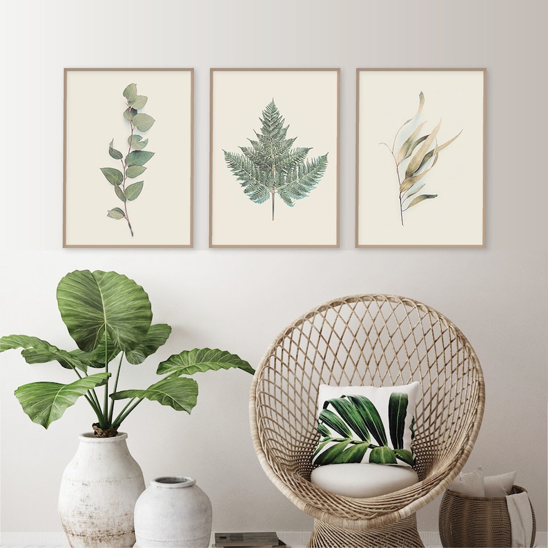 Downloadable Prints Set of 3 Prints Botanical Print Set Etsy
